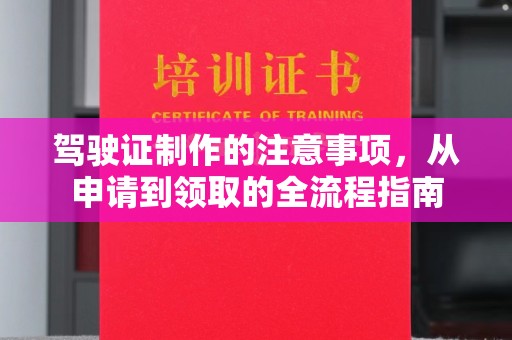 邵阳县驾驶证制作的注意事项，从申请到领取的全流程指南
